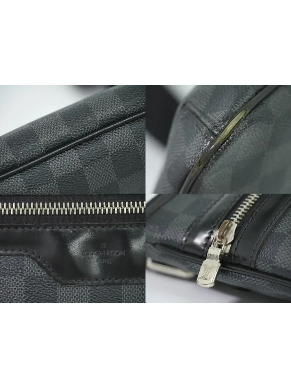 Louis Vuitton LV Thomas Damier Graphite Shoulder Bag Pochette Black Gray